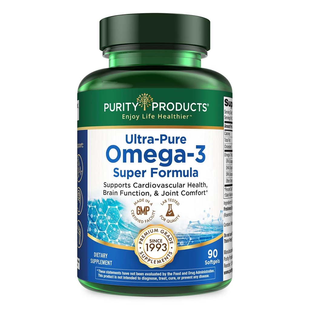 Izdelki za čistočo - Ultra Pure Omega 3 Super Formula 90 Softgels