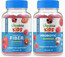 Življenjski sladkor prost Preciotične vlaknine Otroci + Probiotik + Prebiotične vlaknine Otroci, Gumies Bundle - Great Degustacije, Vitamin dopolnilo, Gluten brezplačno, GSO brezplačno, Žvečljivi Gummy