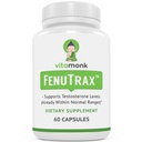 VitaMonk FenuTraxTM Fenugreek Extract Močni 50% Izvleček semena Fenuside - visoka vsebnost furostanola v glikozidu in saponinu V primerjavi s testofenom - 60 kapsul