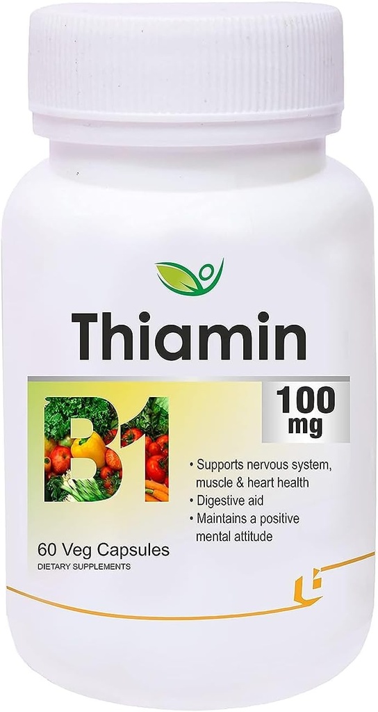 Splošni tiamin Pub (vitamin B1) - 60 kapsul Veg