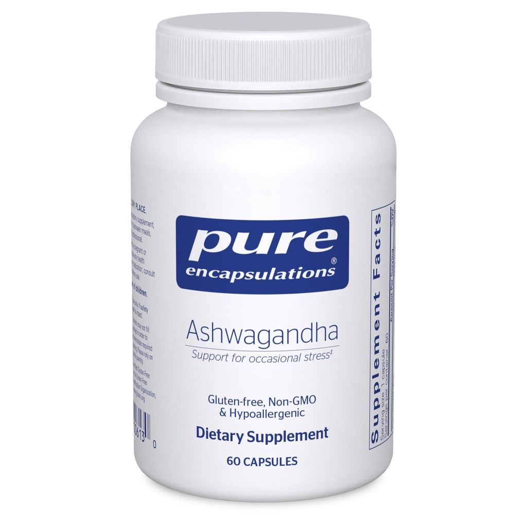Čiste enkapsulacije Ashwagandha - 500 mg Ashwagandha Extract - Presnova in podpora stresu - Imunska podpora - brez GSO & Vegan - 60 kapsul