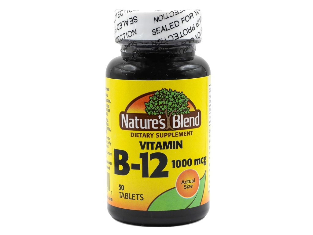 Naravna mešanica vitamina B12 tablete, 1000 μg, 50 tablet