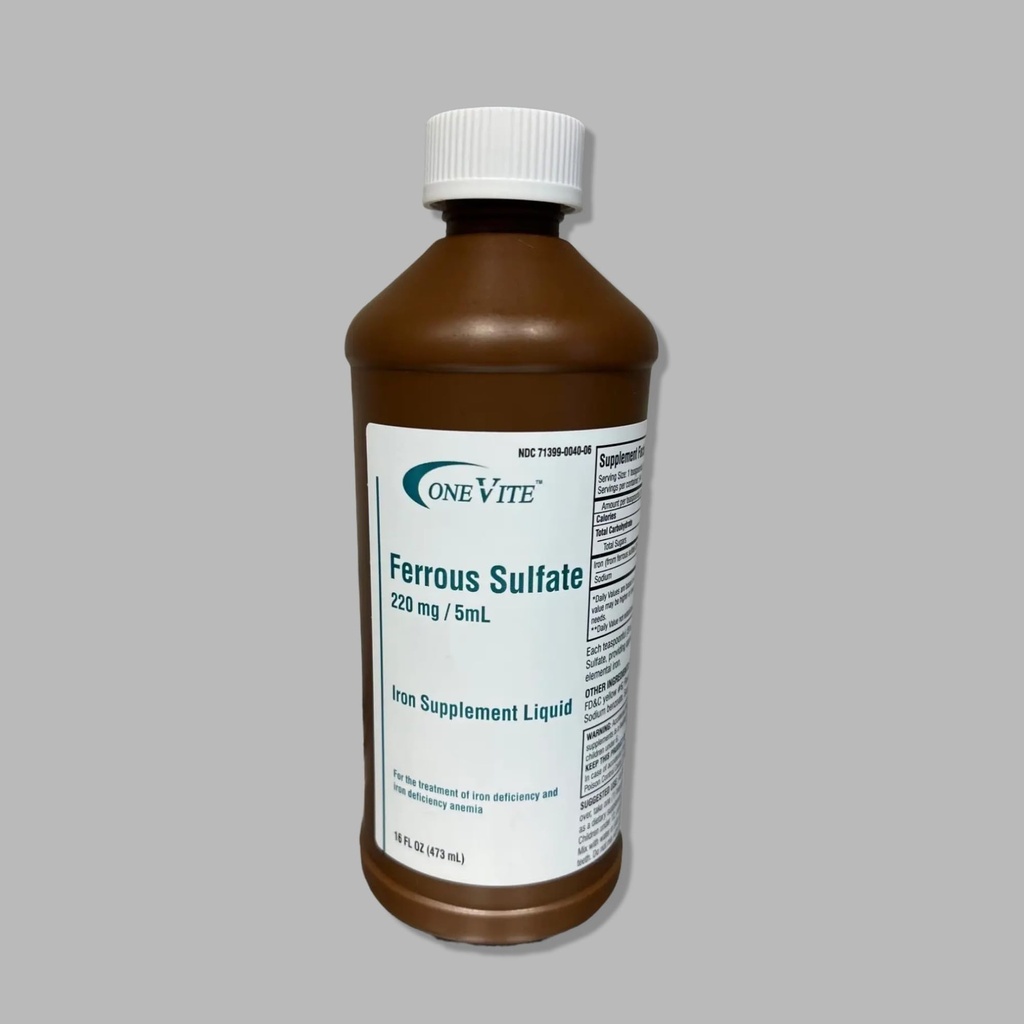 Železov sulfat 220 mg/5ml 