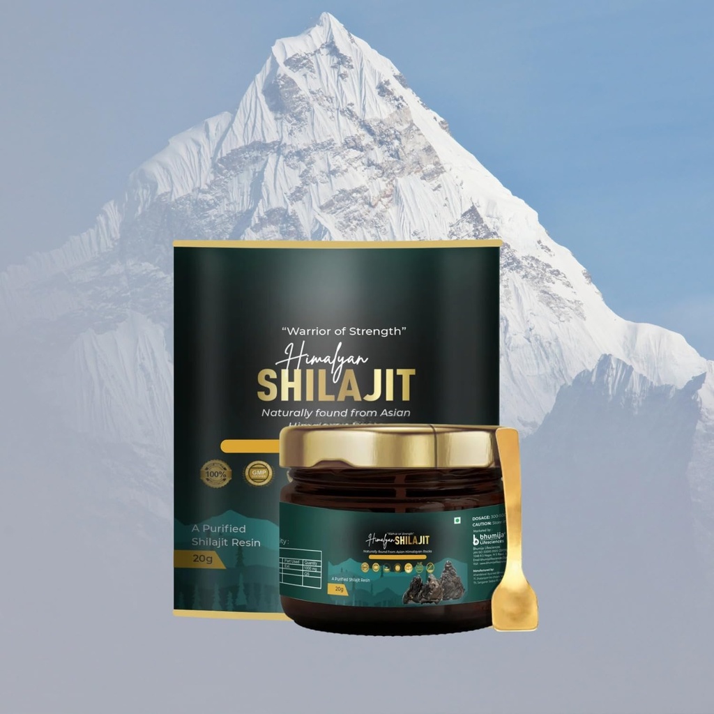 Bhumiija in Life Science Organic Resin Shilajit dodatek za moške in ženske