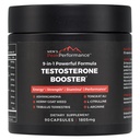 Men's PeakPerformance - Testosteron Booster dodatek za moške - povečanje Stamina, rast mišic, energijo, moč, vzdržljivost in pogon - Ashwagandha, Tribulus, L-Arginin, Tongkat Ali- 90 Kapsule