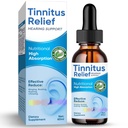 Tinitus Relief za zvonjenje ušesa, naravne sestavine Tinitus Relief uho kapljice za ušesne okužbe, Herbal ušesne kapljice za odrasle, otroci,zmanjšajte hrup ušesa in izboljša sluh,60ml-modra