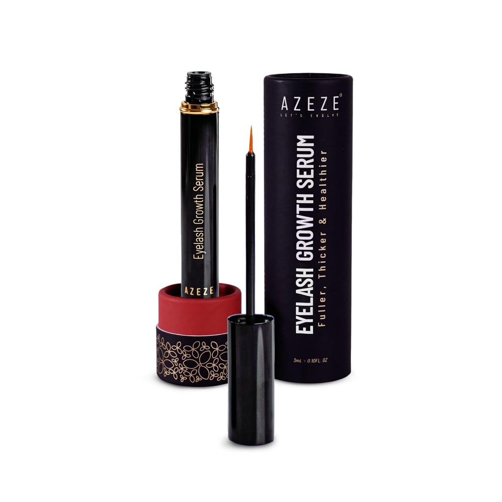 Azeze Trepalnice rastni serum - Oil-free Lash serum za rast in debelino trepalnic v 6 tednih, Združljiv z Lash razširitve