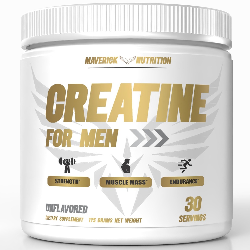 Creatine Powder for Men - Creatine Powder - Creatine Supplement - Creatine for Men - Creatine - Creatine Monohydrate - 30 Servings - Unflavored (Mens Creatine)