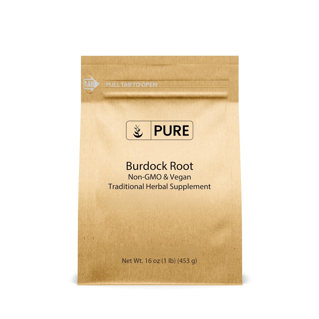 Čiste izvirne sestavine Izvleček korena burdock (1lb) Lab-preverjen, ne-GMO