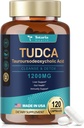 TUDCA žolčne soli jetra podporo dodatek 1200mg, 120 kapsule, (dva na dan, 60 dni), za podporo jeter in žolčnika, Vegan