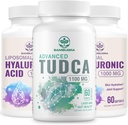 TUDCA jetra dopolnila 1100mg in liposomske hialuronske kisline dopolnila 1000mg, visoko biorazpoložljivost dodatek (paket 3)