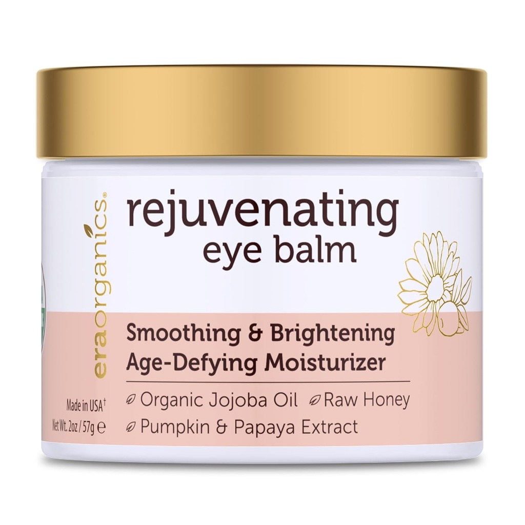 USDA Eko vlažilna krema za oči - Pomlajevalna in hranilna doba Defying Balm - naravne sestavine za občutljivo kožo z jojoba oljem, arganovim oljem za Puffiness, Fine Lines Plus Več