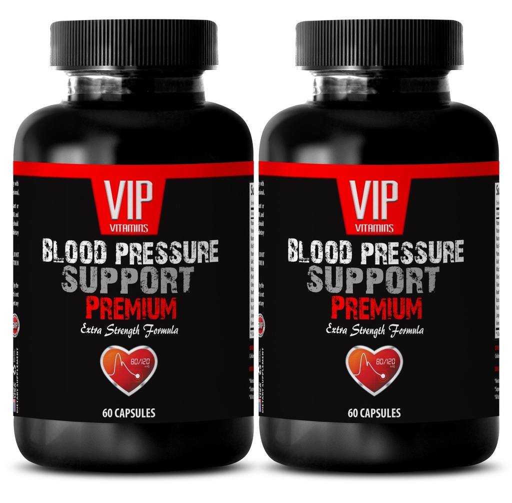 VIP VITAMINS Olive Leaf Extract Super moč - Podpora krvnega tlaka - Jejte več sadja (2 steklenici - 120 kapsul)