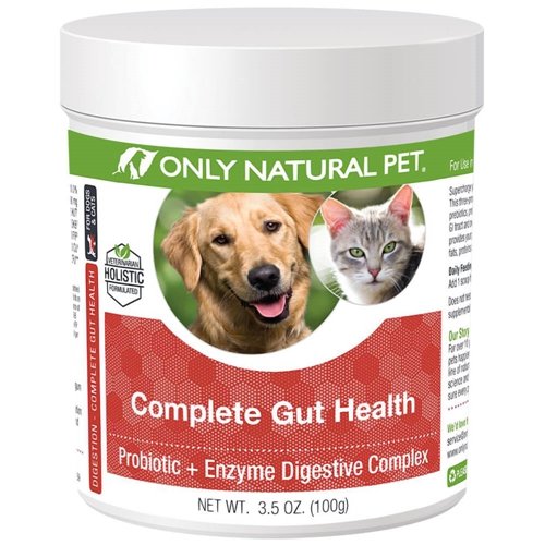 Samo naravni hišni komplet Gut Health Complex - Probiotiki & Prebavne Enzyme dodatek za pse in mačke - spodbuja zdravo prebavo, imunski sistem, Absorpcija hranil - Made in USA -3.5oz Prašek