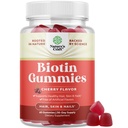 Naravni biotin Gumiji za rast las - Biotin Vitamini las Koža in nohti Gumiji za ženske in moške - Rastni vitamini Ženske s pantotensko kislino