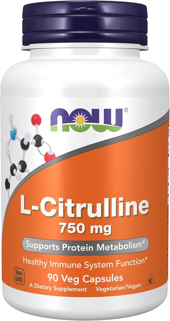 Now Foods L- citrulin 750 mg - 90 Caps 3 pakiranje