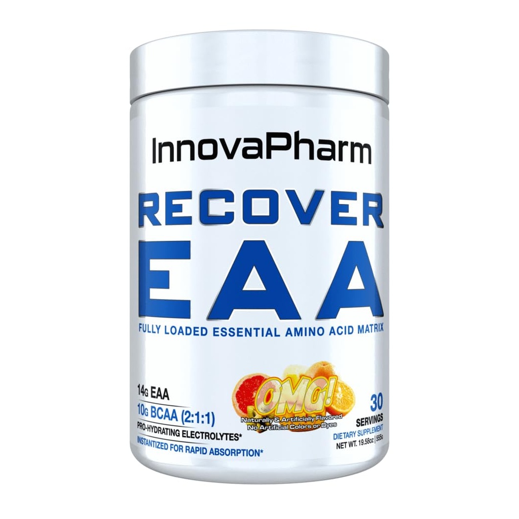 InnovaPharm Recover EAA prašek - OMG (Orange Mango Grenivke) - 19,5 Ounce