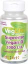 VegLife vrhovni vegan D Veganska tableta, 2000 iu, 100 grof