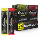 Pedialyte Sport Electrolyte Powder, hitra hidracija s 5 ključnimi elektroliti za podporo mišic pred, med, in po vadbi, 12 limona lime & 12 sadni punch, 0.49-oz paketi (24 Count)