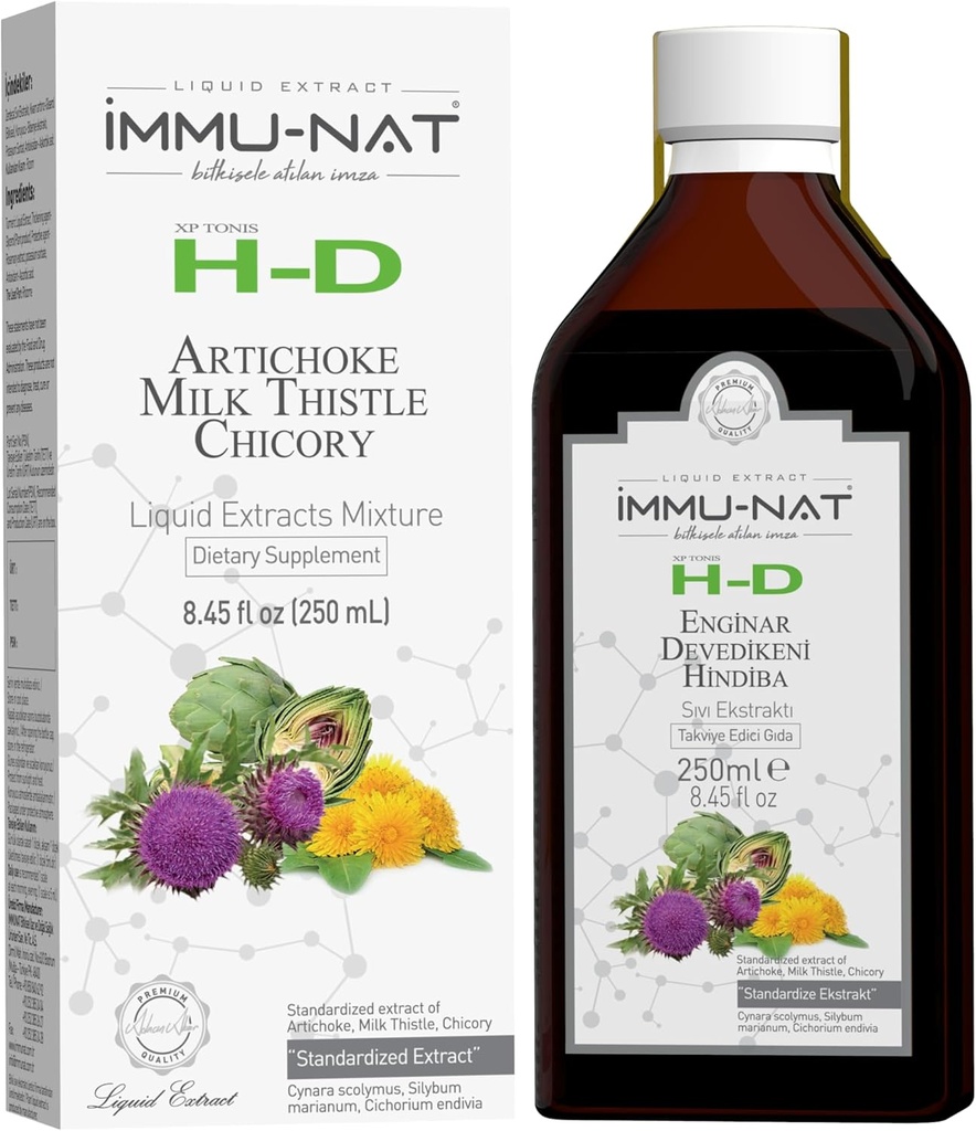 H-D rastlinska jetra razstrupljanje, čiščenje, in popravila tekoči dodatek - podpira Gut zdravje in delovanje ledvic - Mlečni osat, Artičoke, in Chicory - Non-GMO (8.50oz)