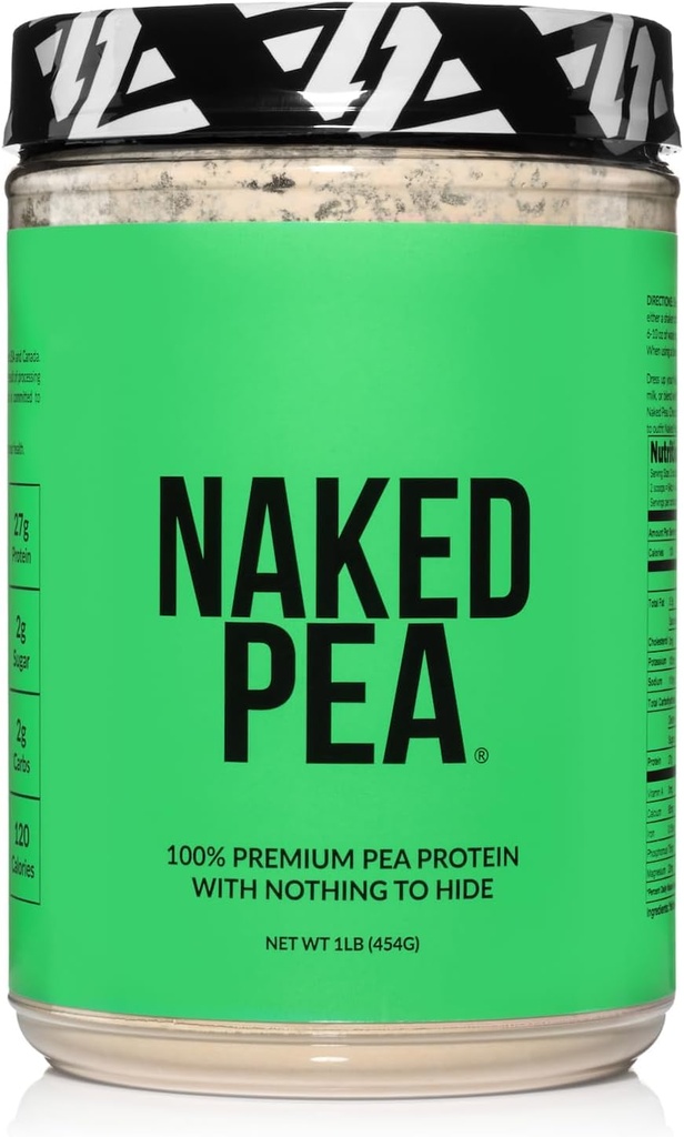 Naked Pea - Pea Beljakovinski izolat - rastlina na osnovi vegetarijanskih in veganskih beljakovin. Enostaven za digest, ne-GMO, brez laktoze, brez soje in glutena - 15 postrežb
