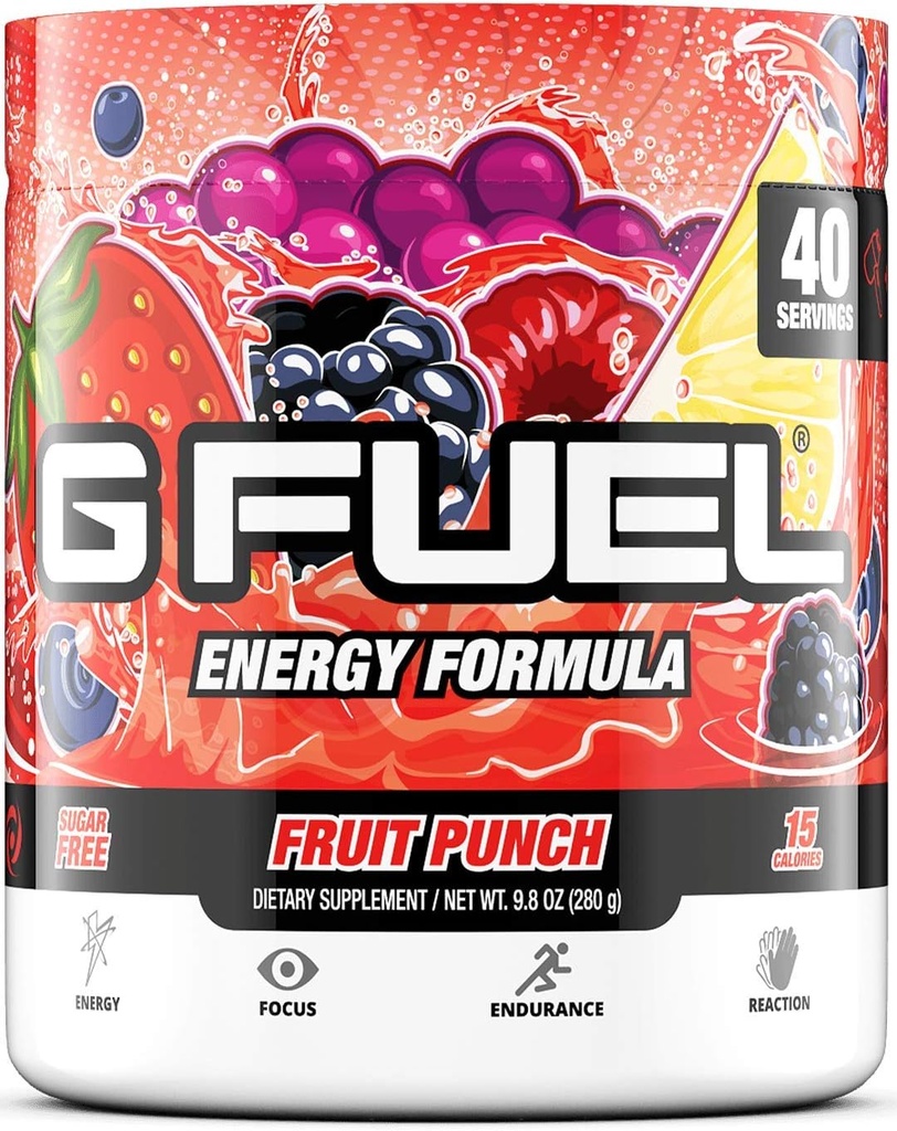 GAMMA LABS G Gorivo Modra malina & sadje Punch Energy Powders Sveženj - Modri led 9.8oz (40 Serving) + Sadni Punch 9.8oz (40 Serving)