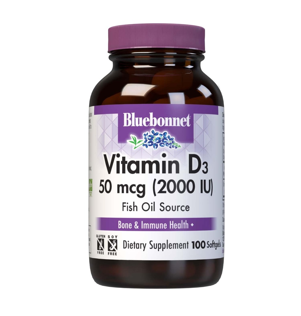 Bluebonnet Vitamin D3 2000 i. e.