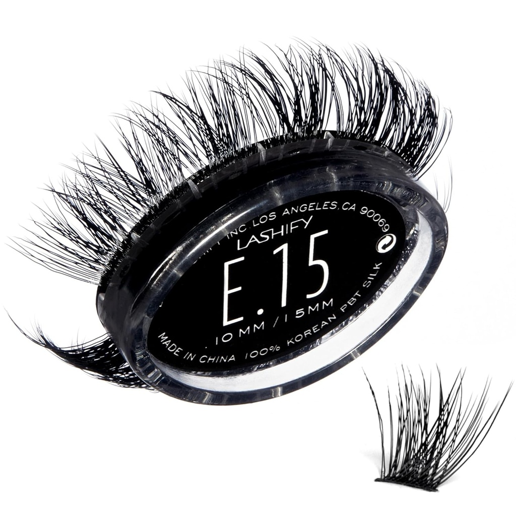 Lashify Extreme 15mm Gossamer DIY trepalnice razširitve ponovno polnjenje, črna, enostavno lažne lasišča dodati izjemen obseg