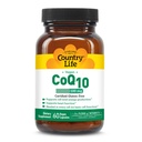 Country Life Preprosto CoQ10 100mg – Podpira funkcije srca in celično energijo, Veganske softgels, Certified Gluten-free, Non-GMO dodatek, 60 ct – Kardiovaskularna zdravstvena podpora