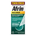 Afrin No Drip Hude prebavne motnje Nazal Mist Twin Pack, neuporabna, hitro delujoča dekongestiv za Nasal Congestion in Sinus razbremenitev tlaka, odrasli in otroci 6 in starejši, .5 fl oz (Pack z 2)
