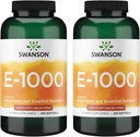 Naravni vitamin Swanson E 1000 Iu (671,10 Milligrams) 250 Sgels (2 paketa)