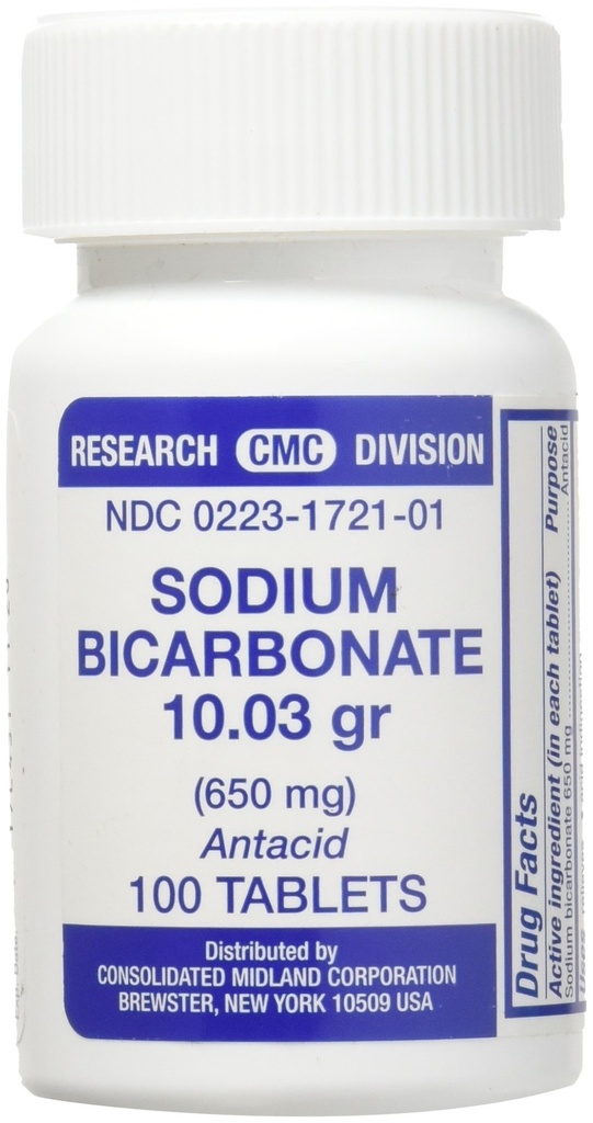 Natrijev bikarbonat Antacid (650 mg) - 100 tablet