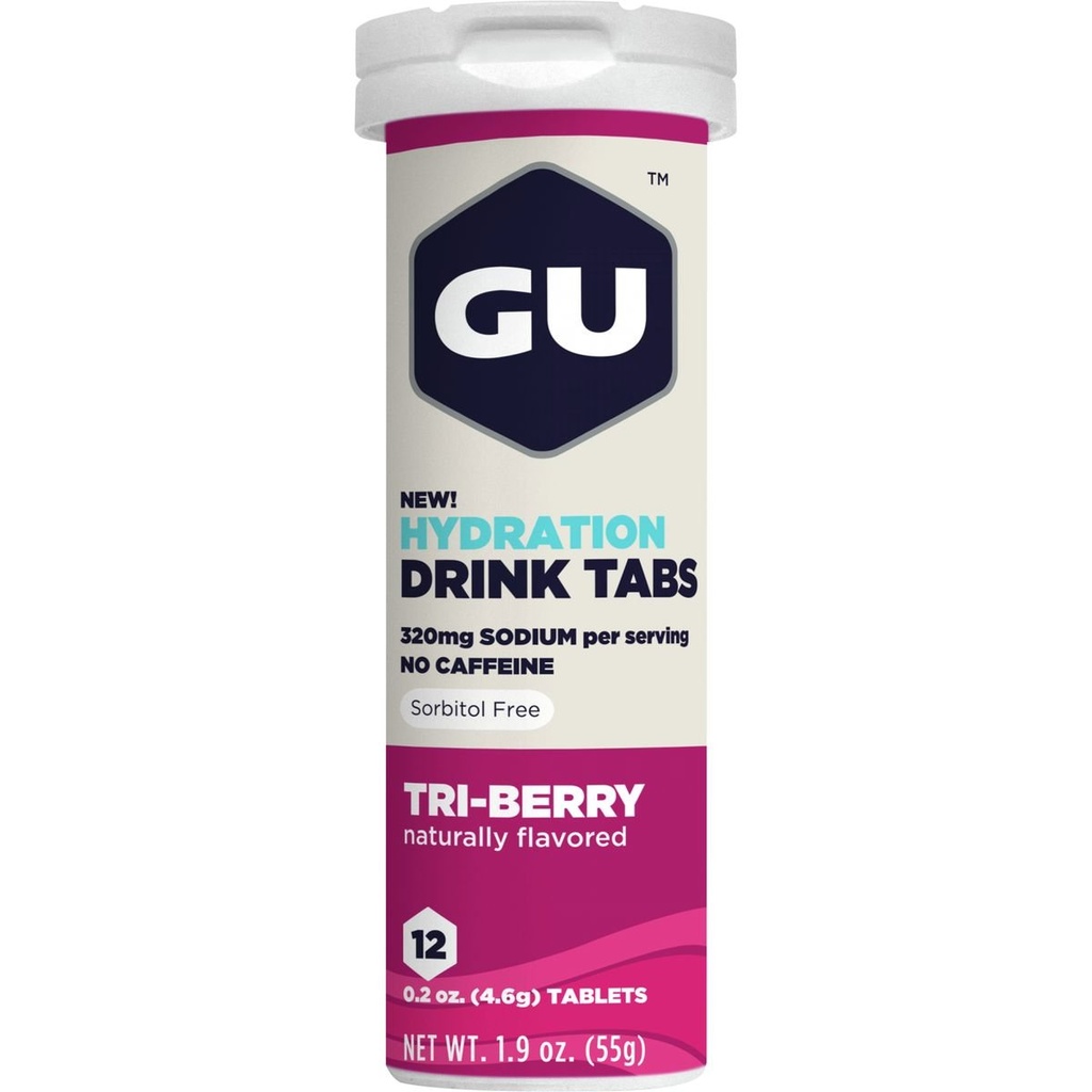 GU Hydration Drink Tabs, Tri-Berry, 8 Škatle 8 Število