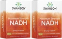 Swanson maksimalna moč NADH - hitro delujoče poprove mete Lozenges za spodbujanje zdravja možganov in energetske podpore - Vitamin B3 koencim za pomoč boj proti utrujenosti - (30 tablete, 20mg vsak) 2 paket