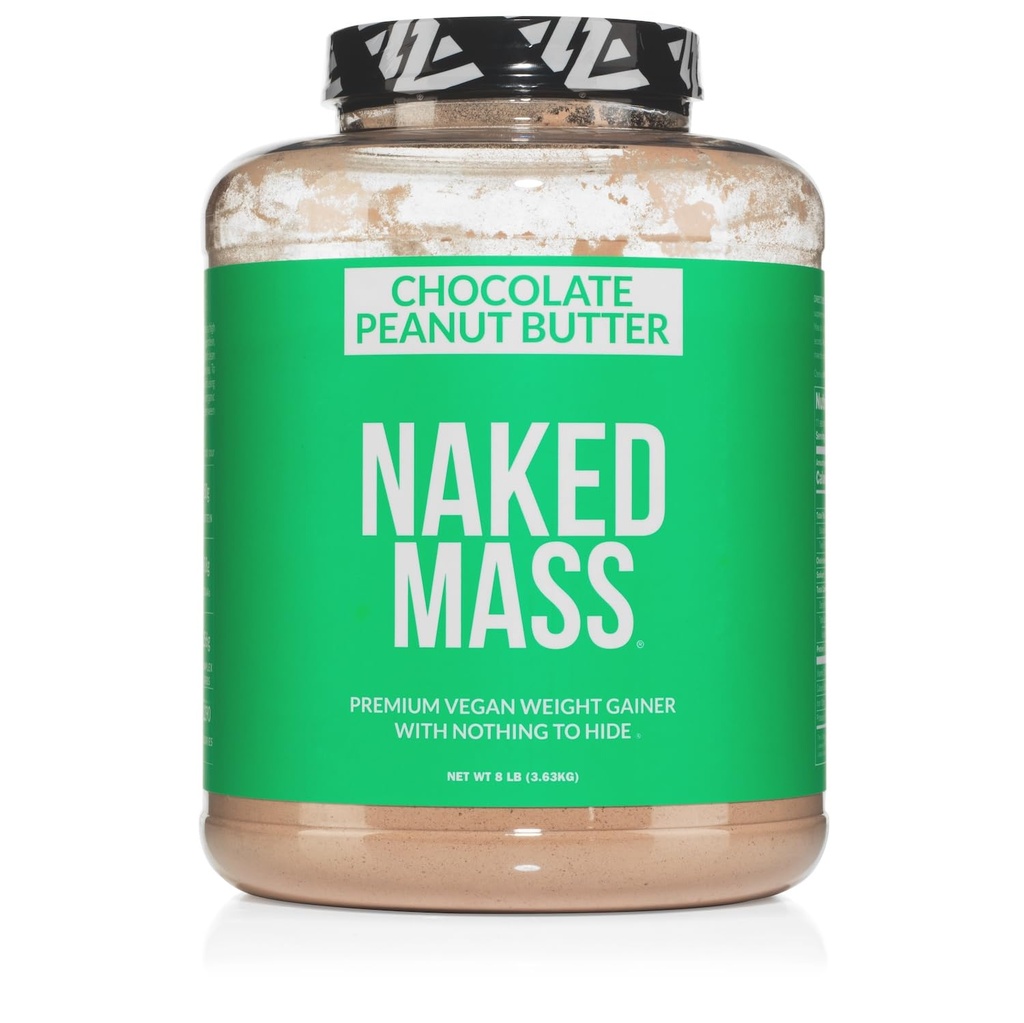 Naked Veganska masa - čokoladno arašidovo maslo - 1.290 kalorij, nič umetnega, vse naravne čokolade PB Hujšanje Protein Powder, Non-GMO, Soy & Gluten Prost - 8LB razsutem stanju - 11 Strežnikov