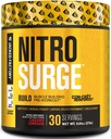 Jacked Factory Nitrosurge Build Pre Workout z Kreatine za izgradnjo mišic - Con Cret Powder & elevATP Intenzivno energijo, Močne črpalke, Neskončna vzdržljivost 30 Servis, Cherry Limeade