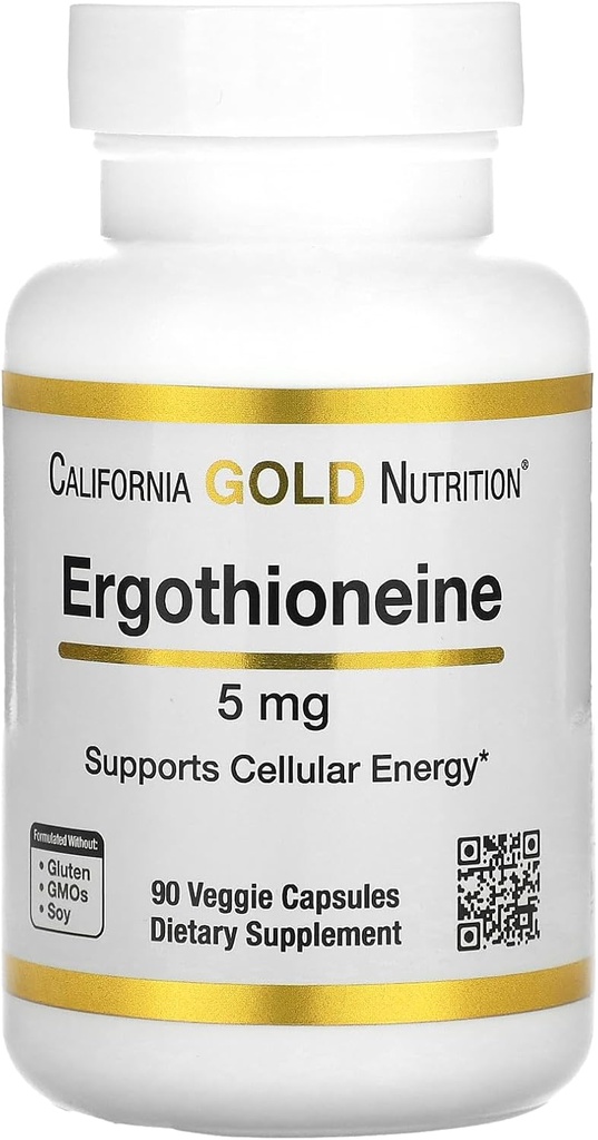 California Gold Nutrition Ergotionein, 5 mg, 90 Veggie kapsule