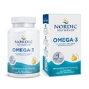 Nordic Naturals Omega-3, Lemon Flavor - 60 Soft Gels - 690 mg Omega-3 - ribje olje - EPA & DHA - Imunska podpora, zdravje možganov in srca, Optimalna Wellness - Non-GMO - 30 Servinges