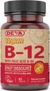 SIXNE Deva Nutrition Vegan Vitamini Podjezične B-12 Tablete, 2 Število