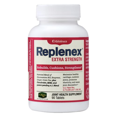 Melaleuca Replenex Rebuilds Joint Health. Glucosamine. Calcium. (90 Tablets)