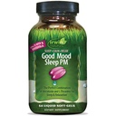 Irwin Naturals Good Mood Sleep PM - 54 Tekoči softgels - z melatoninom in L-Theanine za počitek in sprostitev - 18 Total Servings