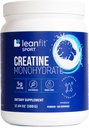 LeanFit Sport CREATINE MONOHYDRATE prašek, nearomatizirana - Informed Choice Certified, Micronized & Farmacevtski razred Kreatin, Gluten-free, Vegan – 5g Kreatin na strežbo, 100 Serving, 17.64oz Tub