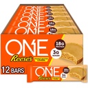 ONE Protein Bars, Reese's Peanut Butter Lovers, Gluten Free z 18g proteini in 3g sladkorjem, shrambe sponke, 2,12 oz (12 Count)