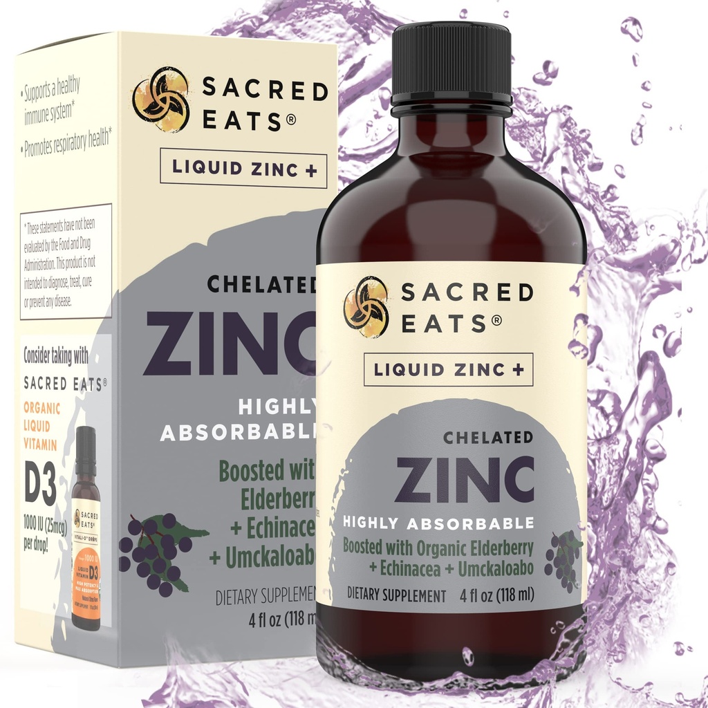 Tekoči cink (Glycinate Chelate) z organskim bezgavk & Echinacea (Visoko v Quercetin) 