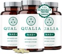 Qualia NAD Supplement – klinično dokazano za povečanje NAD+ do 67%. Optimizirano staranje, energija, fokus. Elite NAD+ Booster Sestavine: Nikotinamid Ribozid (NIAGEN,) Niacin, Niacinamid (3 mesec dobave)