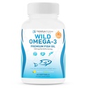 Trojna moč ribje olje Omega 3 2400mg na serviranje - Burpless, limona arome Non-GMO, Gluten & Soy Free – 30 Servings
