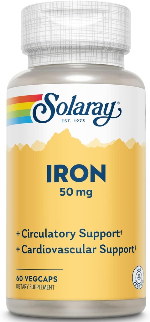 Solaray železo 50 mg 