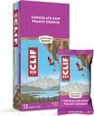Clif Bars - Energijske palice - Čokoladni čips Peanut Crunch - izdelan z organskimi ovesi - rastlinska hrana - vegetarijanski - Kosher (2,4 Ounce Protein Bars, 12 Count)