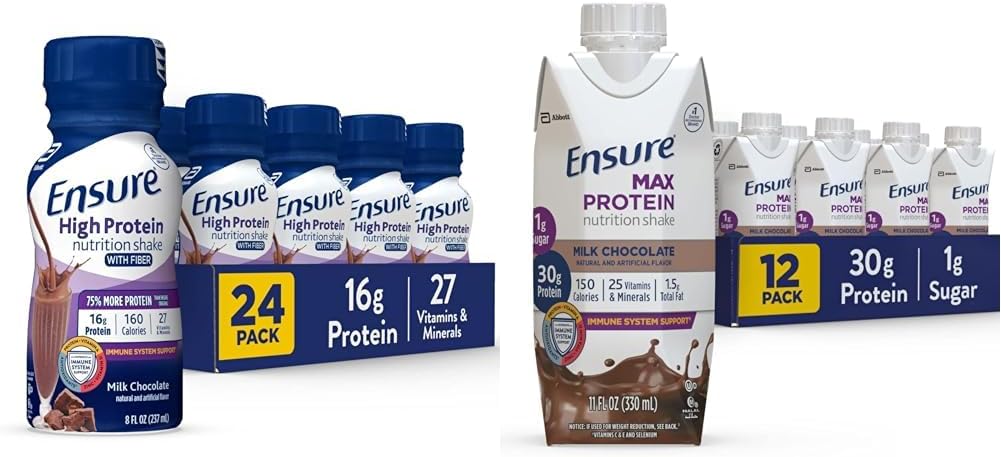 Zagotovite visokoprehransko stresanje z visoko vsebnostjo beljakovin Fiber & Max Protein Nutrition Shake s 30 g beljakovin, 1 g sladkorja, visokoprotein Shake, mlečno čokolado, 11 Fl Oz (Pack of 12), tekoče, halal
