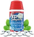 Popolni reduktor žvečljivih kislin - zgaga, reduktor kisle refluks, žvečenje z zgago, 2 Pack 50 Ct Antacid tablete žvečljive na primeru tablete Go (Mint 100ct)